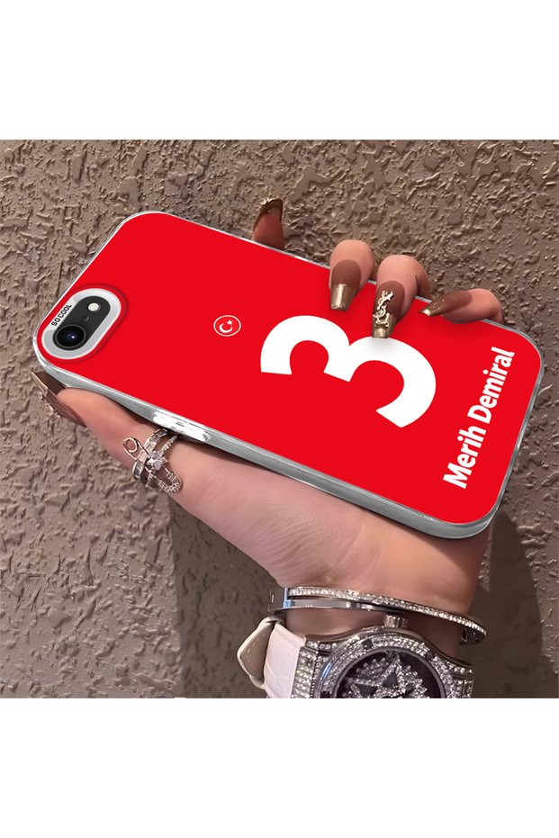 Silicone Edge Hard Back Phone Case Compatible with iPhone Se 2022 Merih Demiral