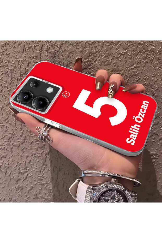 Silicone Edge Hard Back Phone Case Compatible with Redmi Note 13 Pro 5g Salih Özcan