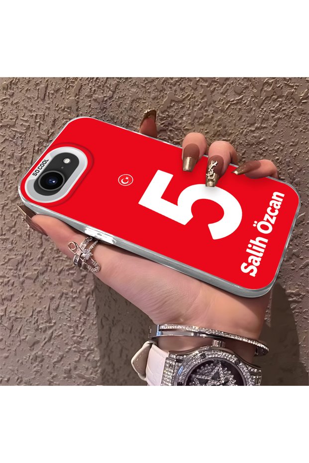 Silicone Edge Hard Back Phone Case Compatible with iPhone 16E Salih Özcan