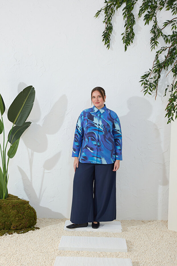 Saks Patterned Blouse - 1