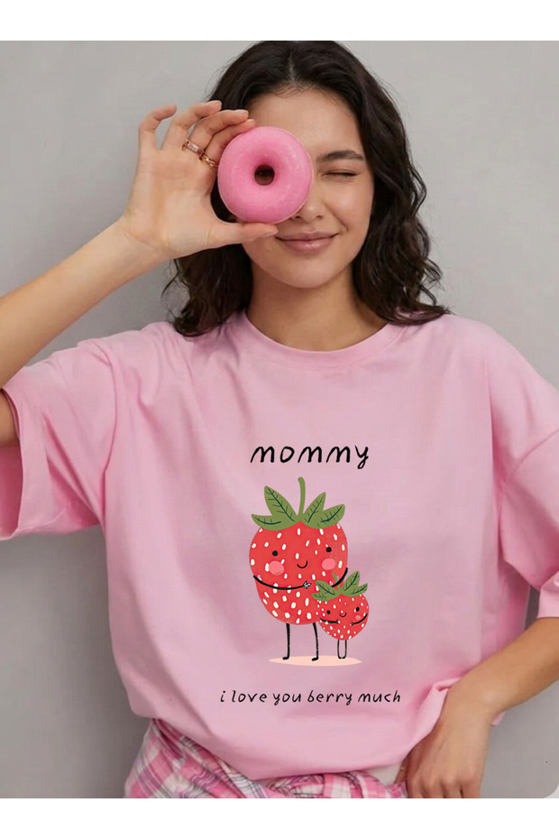 Oversize T-Shirt 100% Cotton Comfortable Fit Mother's Day Special Printed T-Shirt