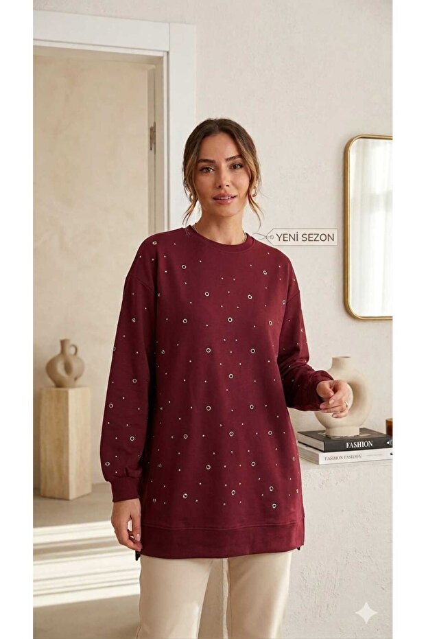 Women's Relaxed Fit Sweatshirt, Everyday Combination, Must-Have, Hijab Tunic