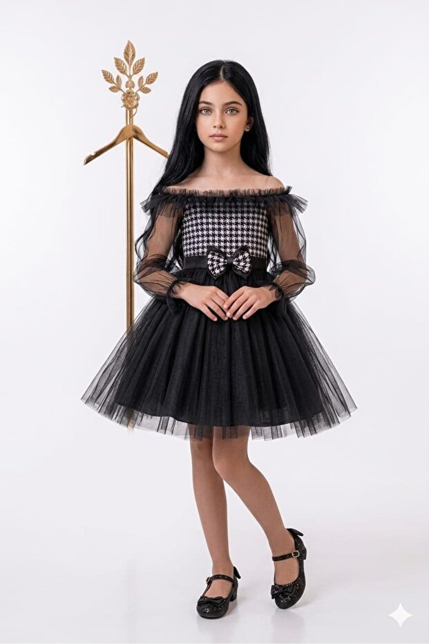 Girl's Bow Evening Dress