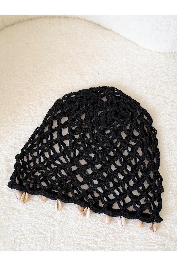 Knitted seashell beanie hat - 2