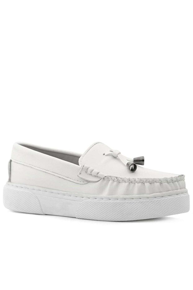 Rakerplus white skin extra light children's moccasin shoes