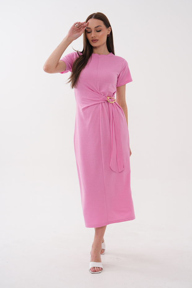 Yandan Buckle Crystal Dress