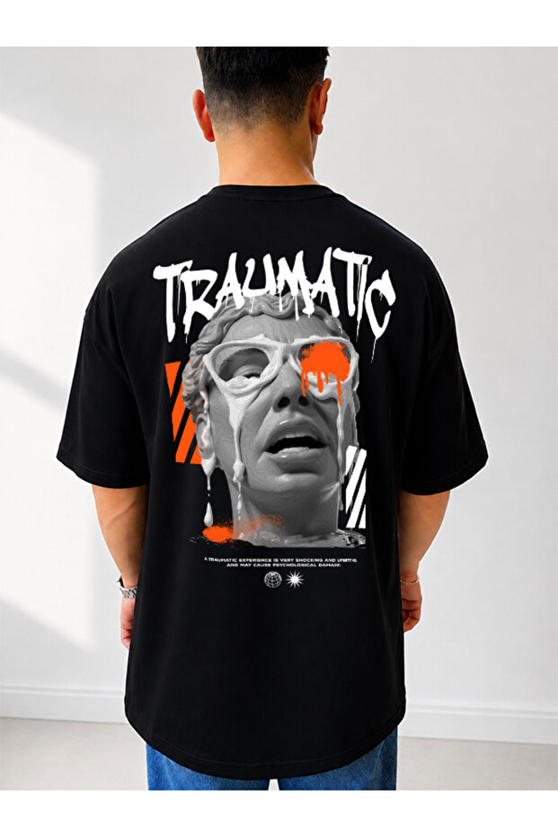 Oversize Back Printed Streetwear Unisex T-Shirt