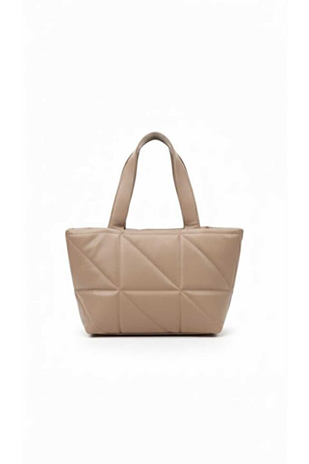 Modern Quilted Patterned Tote Bag
