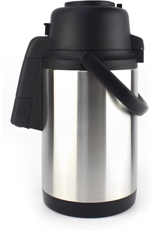 Airpot Flask with Pump 3.5L Stainless Steel Vacuum Insulated Thermal Flask (TSA35C Silver)