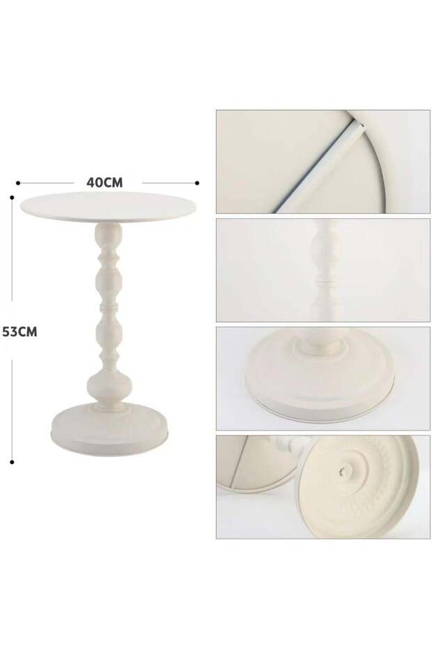 Vienna Side Table - White - 3