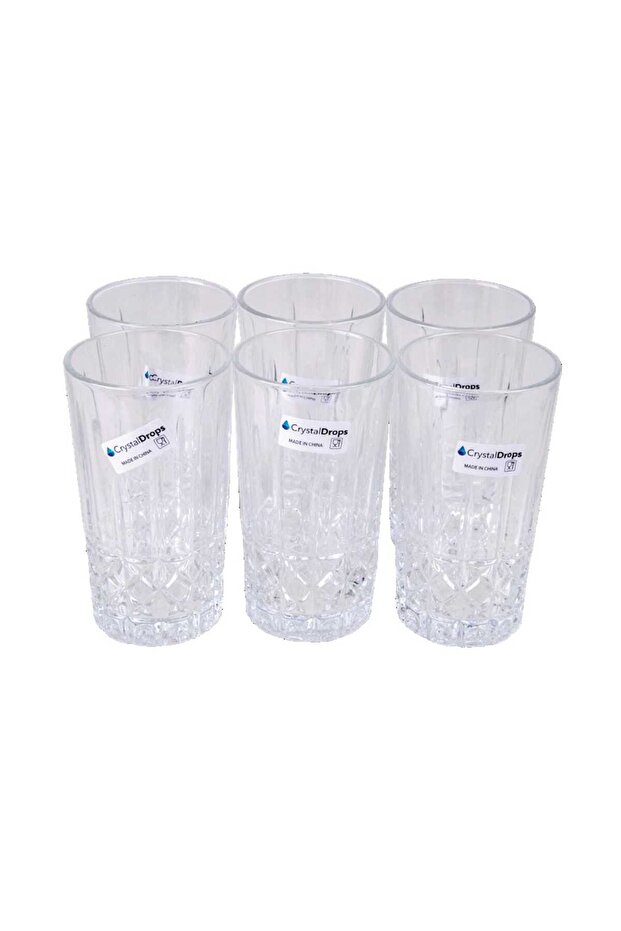 9 oz Glass Long Tumbler, 6 pcs, 909FH