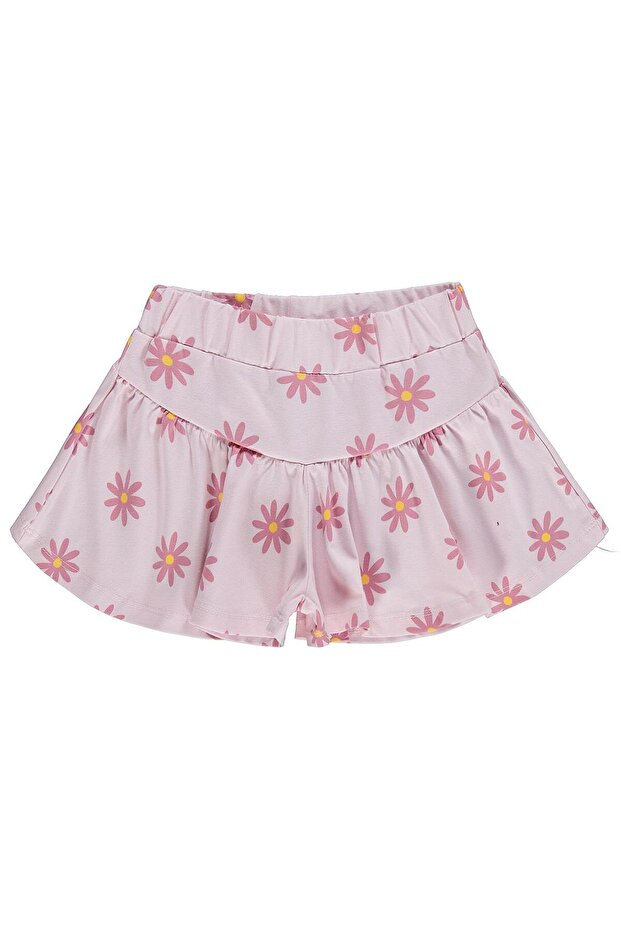 Daisy Patterned Skirt for 2-5 Years - Powder