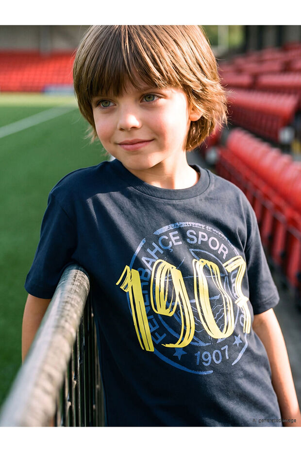 Fenerbahçe Printed Boys' 2-Piece T-Shirt Set