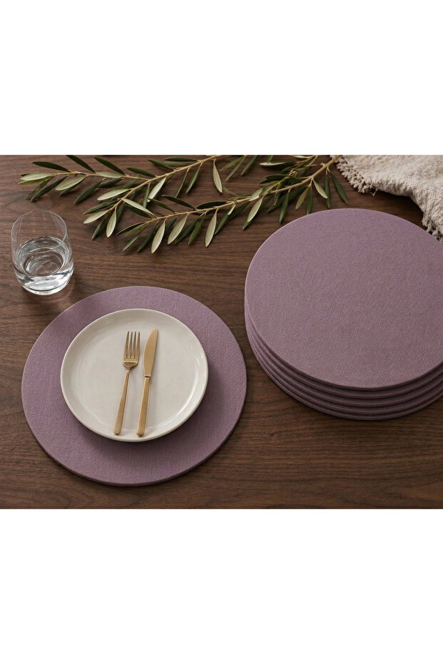 American Service, Dried Rose Duck Linen Supla (6 Pieces)