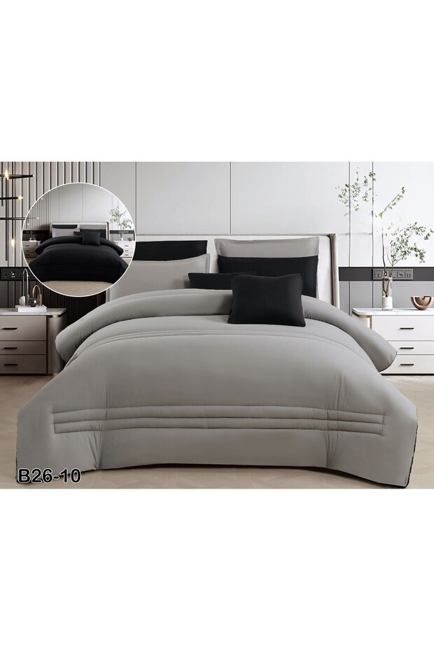 مفرش سرير نفرين صيفي ناعم ساده وجهين من المايكروفايبر 230×250