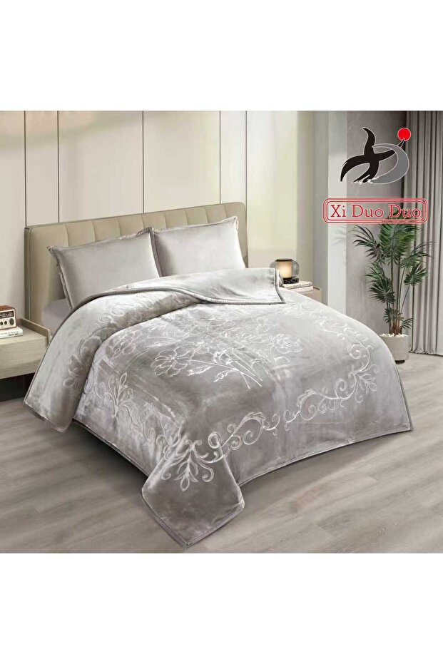 بطانية حرير سادة 6 كيلو - 200*220