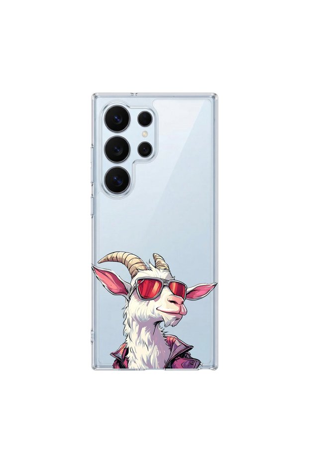 Cool Animal 5 Design Transparent Case Compatible with Samsung Galaxy S26 Ultra