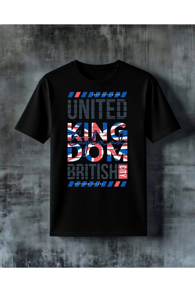 United England British City Printed Oversize T-Shirt