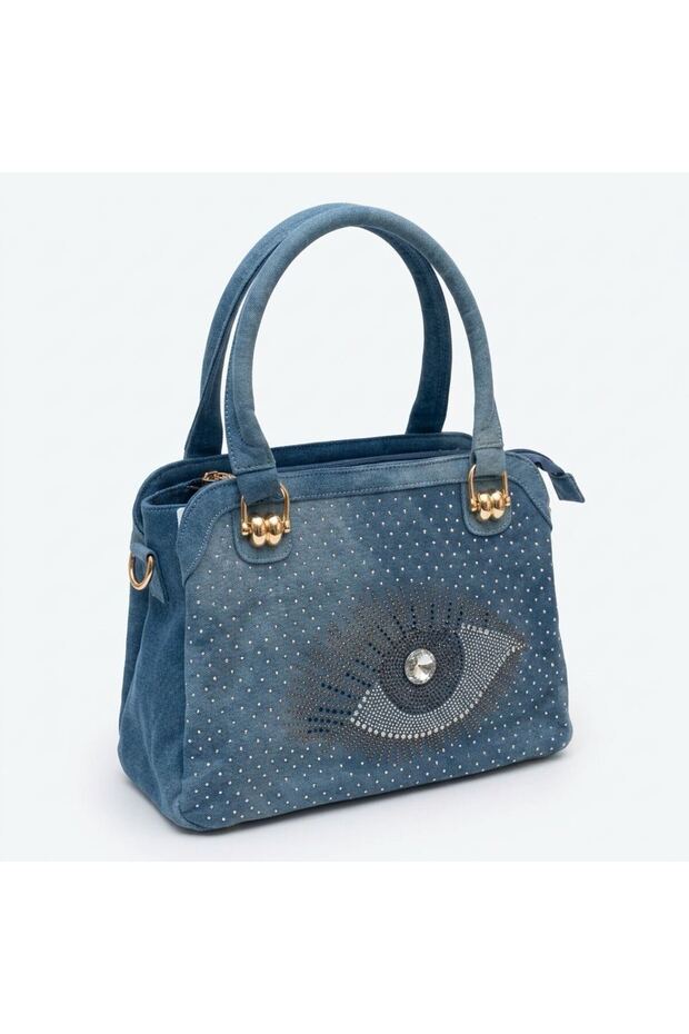 C1094 Denim Blue Jeans Women's Shoulder Bag