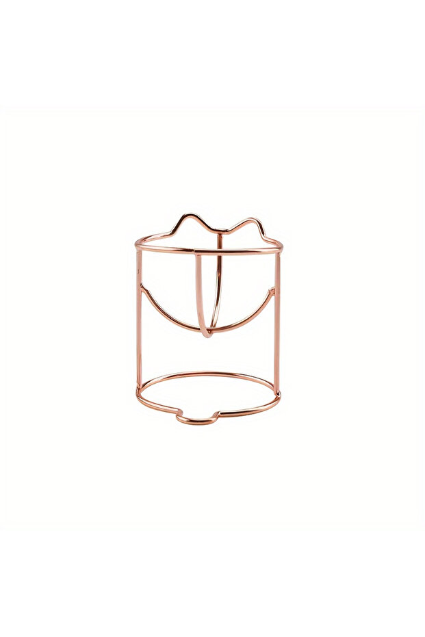 Rose Golden Makeup Sponge Stand Holder, Desktop Makeup Puff Holder Storage Rack, Drying Stand for Va