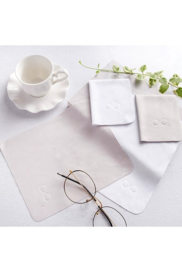 White 5Pcs 5/10Pcs Suede Glasses Clean Microfiber Glasses Cleaning Cloth For Lens Phone Screen Clean