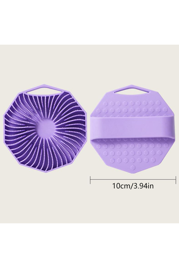 40g onesize 1pc Soft Silicone Exfoliating Brush Cleanser Manual Body Cleansing Scrubber Shower Gentl