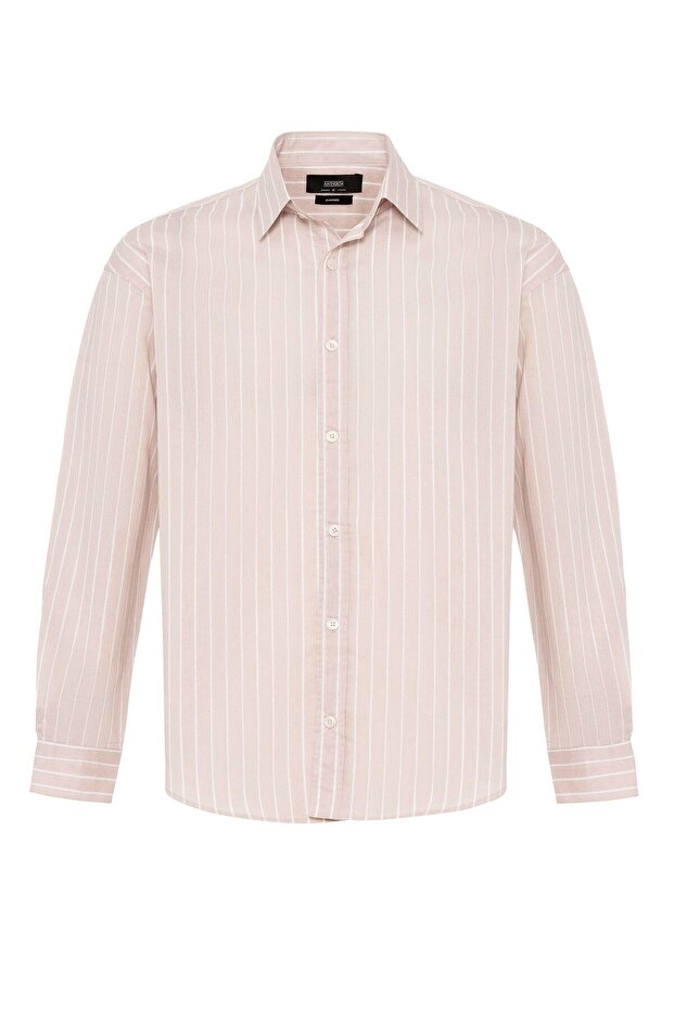 Oversize Striped Men's Shirt