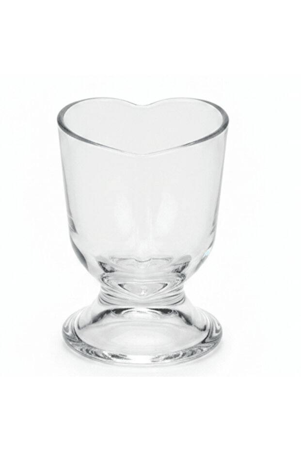 Elegant Glass Footed Heart-Shaped Candle Holder for Romantic and Luxury Table Décor – 11.5 cm
