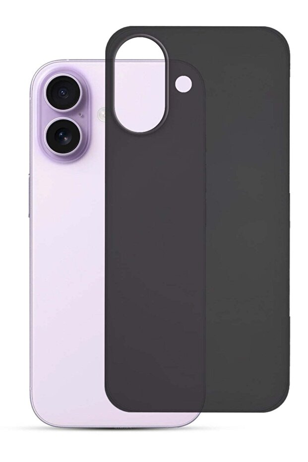 Air Skin Frosted Matte Case for iPhone 17 - Stylish Ultra Slim Back Cover - Black