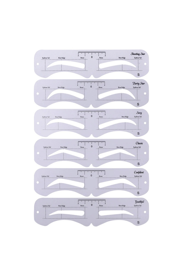 S The New Fixed PVC Eyebrow Shaper Template Can Be Reused With High-quality Stickers For Elegant Ey.