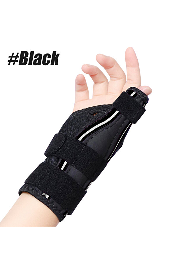 Black-1PCS 1PCS Thumb Brace for Right & Left Hand,Reversible Thumb Splint for Arthritis Pain,Thumb S
