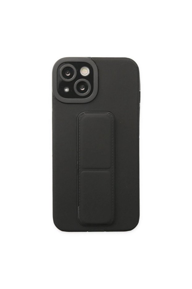 Apple iPhone 14 Plus Case with Mega Stand Silicone - Black