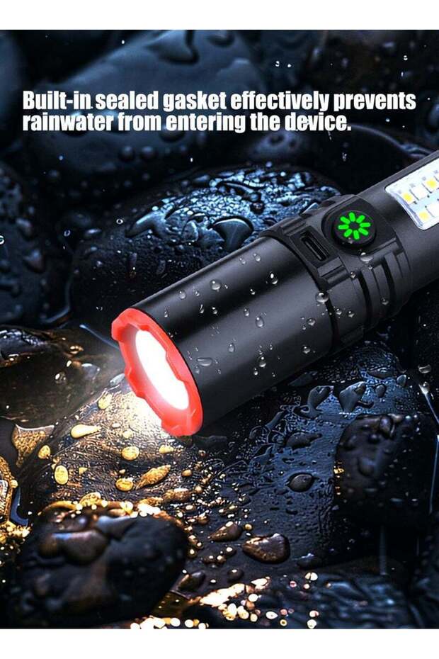 Rechargeable Flashlight Handheld Flashlights 2 in 1 Rechargeable Flashlight with Plastic Hook - 5