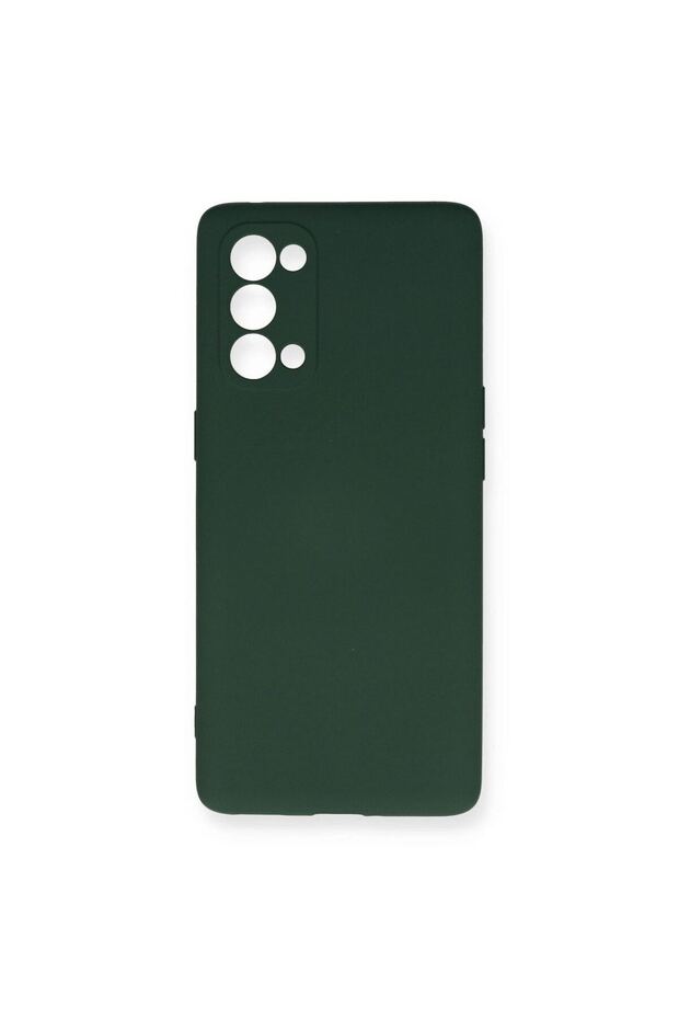 Oppo reno 5 pro case nano inner velvet silicone - dark green