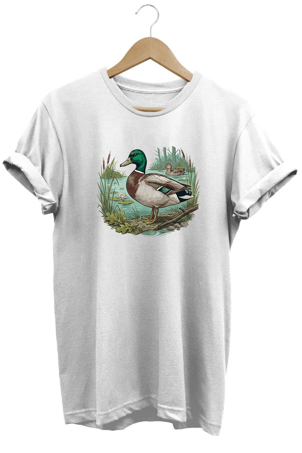 Green-Capped Duck and Target Printed Land T-Shirt Outdoor Clothing