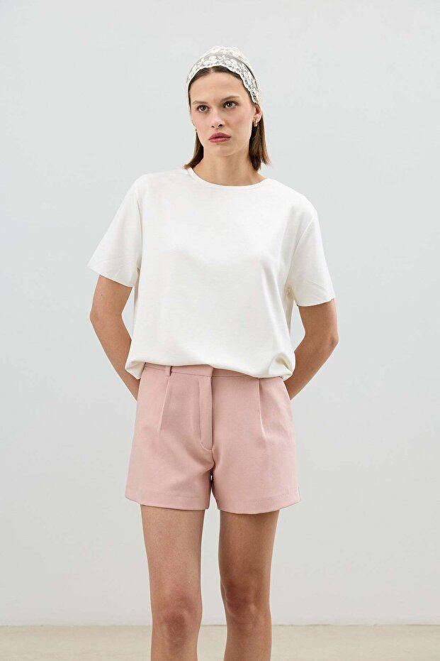 White Draped Women's T-Shirt