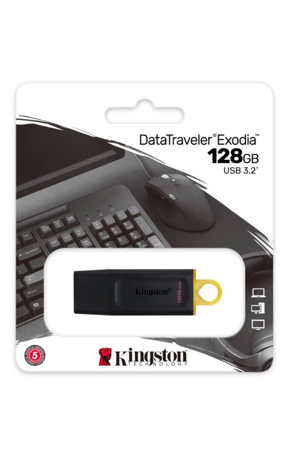 128Gb USB 3.2 Exodia Dtx/128Gb Black Portable Memory