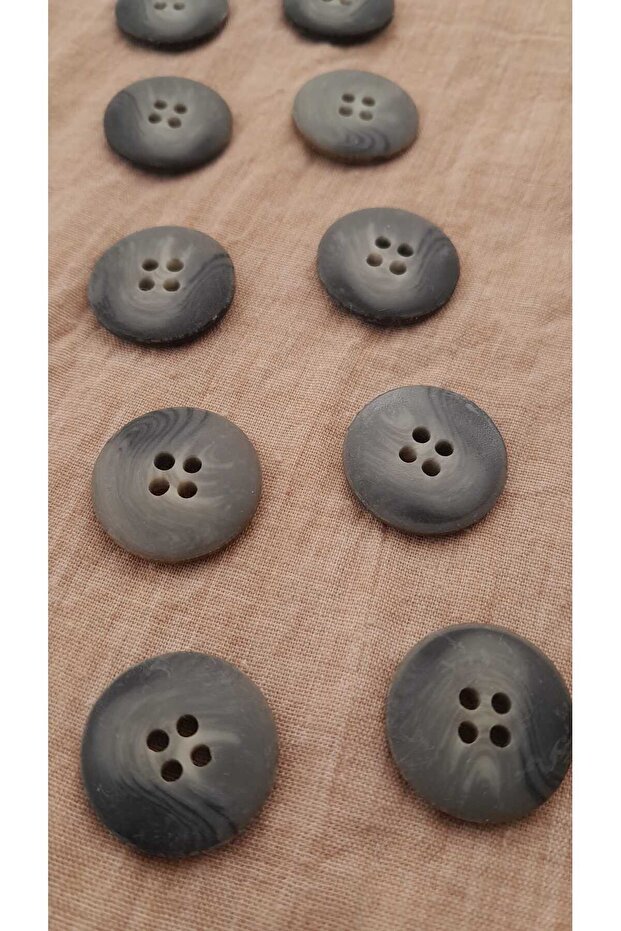 Polyester Button 20 mm 10 Pieces - 2