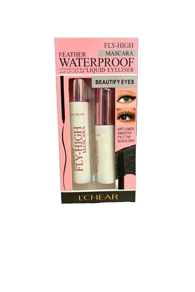 Fly-High Liquid Eyeliner & Volumizing Waterproof Mascara Makeup Duo Set