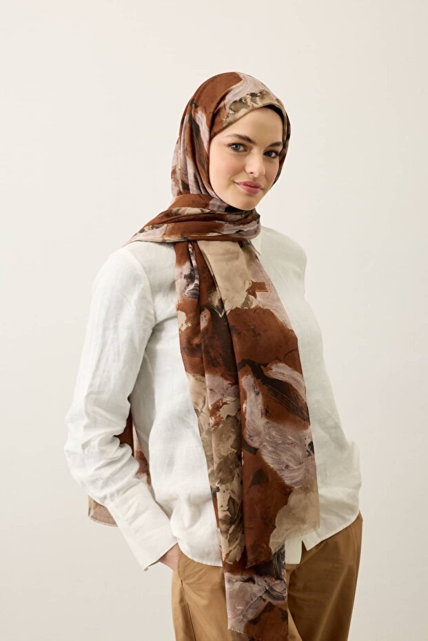 Ravira Pattern Aya Shawl - 3