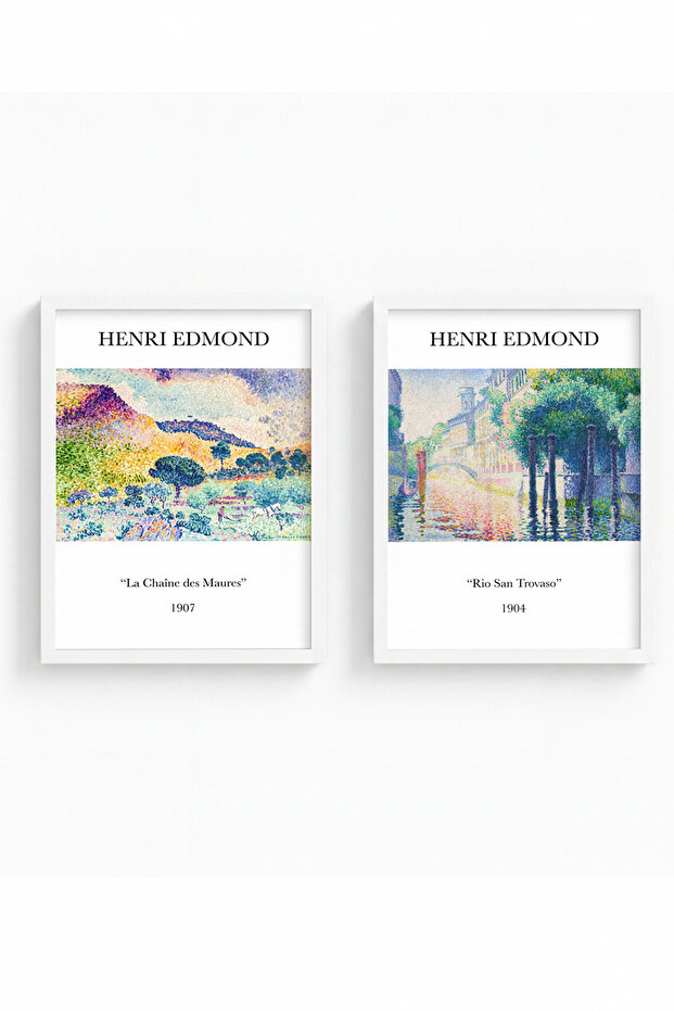 White Wooden Framed 2-Piece Modern Painting Huhu267