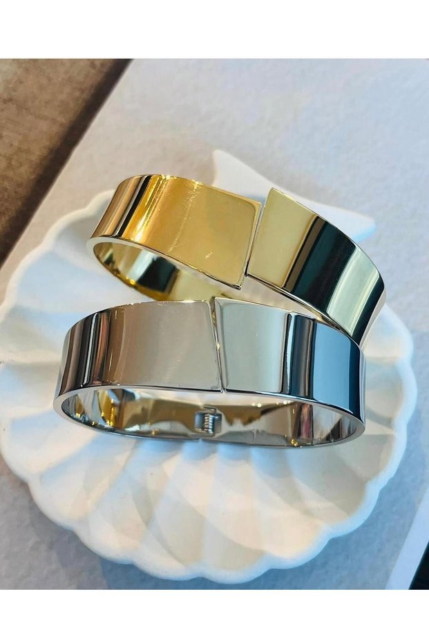 Thick Stylish Design Steel Bracelet Clamp Bracelet