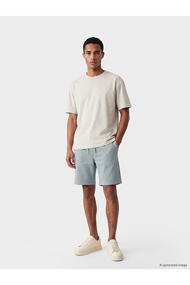 Lcw Vision Blue Regular Fit Men's Shorts
