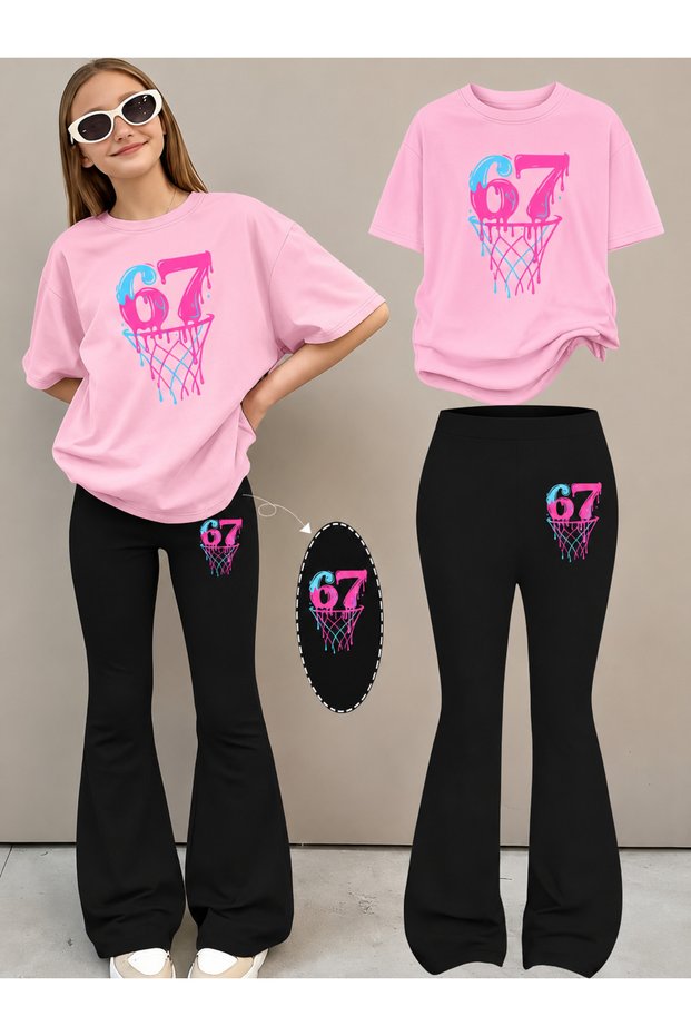 Girl's Spanish Style Leggings and T-Shirt Set