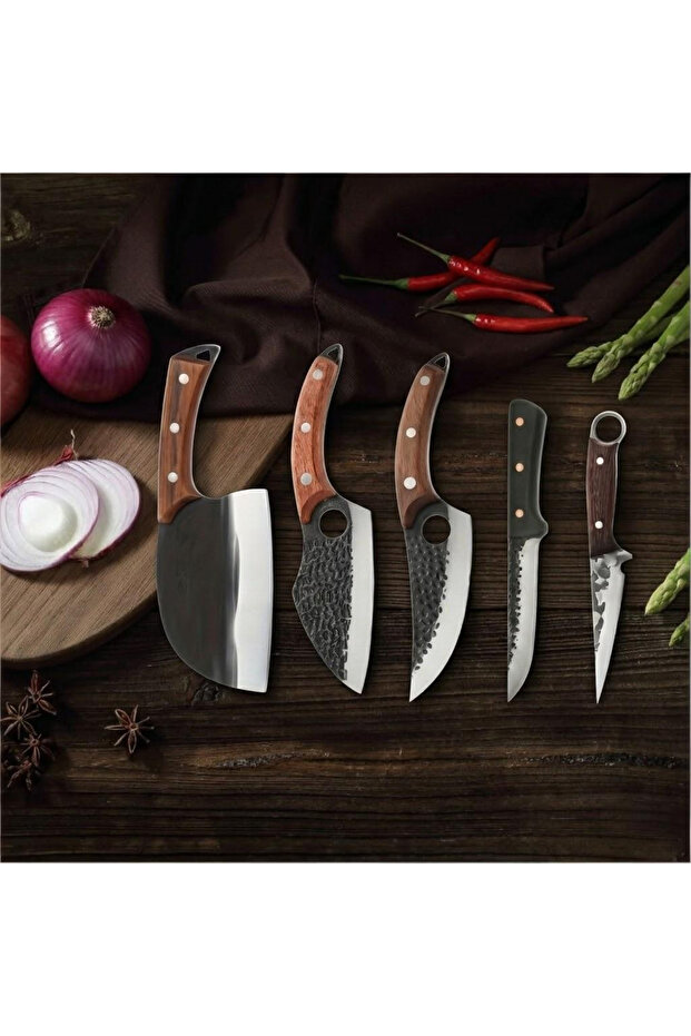 Professional Kitchen Knife Set with Protective Gloves and Portable Storage, Ergonomic Culinary Tools for Home Cooking, Precise Slicing and Food Preparation for Modern Kitchens