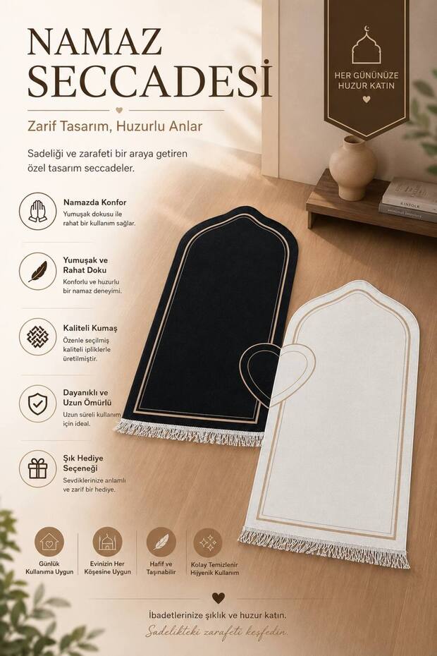 Luxury Chenille Fabric Heart-Shaped Prayer Rug Couple's Prayer Rug Bride and Groom's Bundle Dowry Box 130X 66cm
