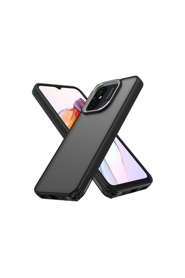 Redmi 12C Compatible Case Elegant Cover - Black