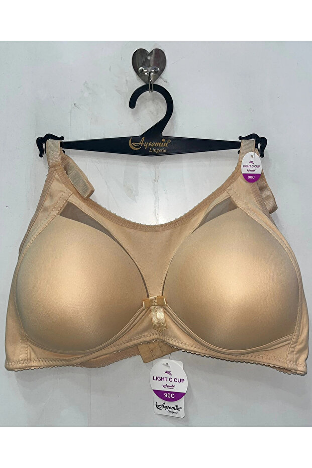 Women's Tulle Detailed C Cup Gathering Bra