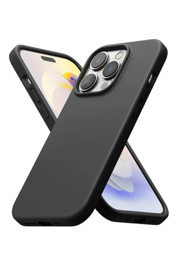 Black Cover for iPhone 15 Pro, 3-Layer Construction with Liquid Silicone, Full Body Protective Shockproof Case For iPhone 15 Pro | FLARE GADGETS