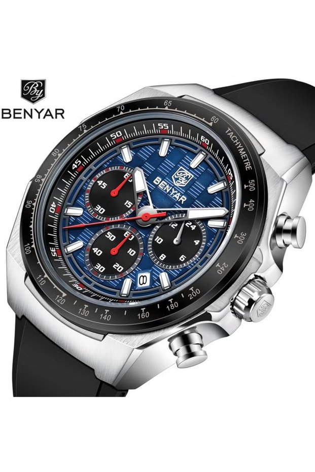 Watches for Men Watch Quartz Luxury Chronograph Water Resistant Watch